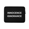 Innocence Ignorance Laptop Sleeve