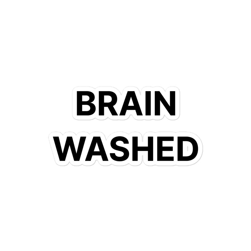 Brain Washed Sticker